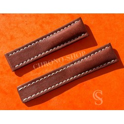 Breitling Genuine New OEM Dark Brown Calf Leather for Deployment Strap 22-20mm 438X Navitimer,Chronomat,COLT,Cockpit