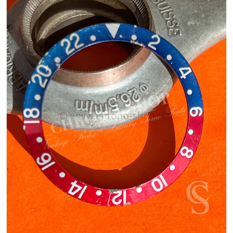 ROLEX FAT FONT 70'S SUPERBE INSERT PEPSI RED...