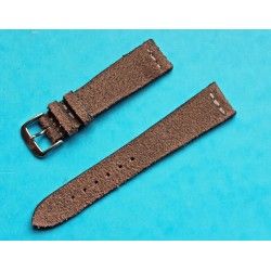 Vintage genuine wild leather 20mm brown chocolate watch strap band handmade bracelet Rolex 5508, 6536, 6538, 6542, 5512 PCG