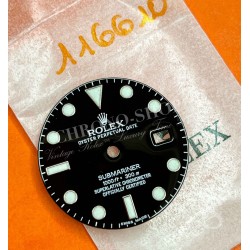 Rolex cadran noir occasion montres Rolex Submariner date céramique CHROMALIGHT ref 116610 Cal 3135