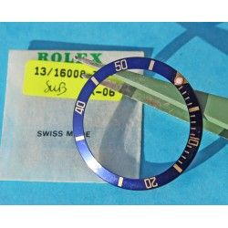 Awesome 90's Dark Blue color Rolex Submariner Tutone 16803, 16613, 16808, 16618, Gold Watch Bezel Insert Part