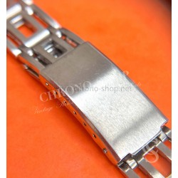 Vintage Watch Bracelet 70's Swiss band Ssteel Perforated Bracelet 22-20mm Zenith,Tissot,Enicar,Longines,Heuer,Omega,IWC