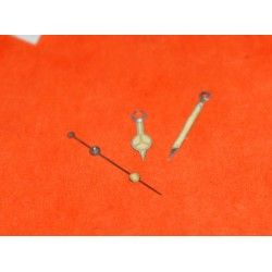 70's ROLEX YELLOW STRAW TONS ORIGINAL 5513, 5512, 5514 TRITIUM HANDS SET SUBMARINER MERCEDES Cal 1520, 1530, 1570 