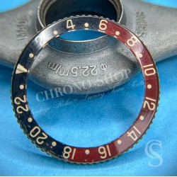 Rolex 6542 Rare 50's authentique Lunette complète Montres vintages GMT MASTER 6542 bakelite rouge et bleu