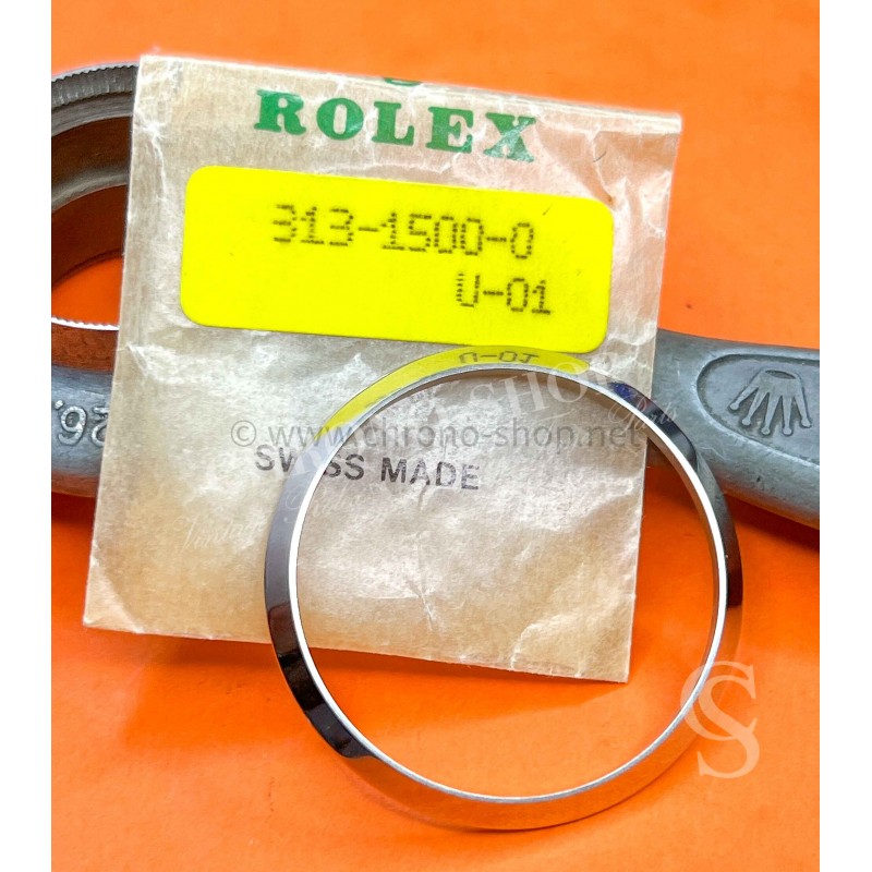 ROLEX AUTHENTIQUE LUNETTE BOMBÉE DOME NEUVE MONTRES ACIER AIRKING 1501,1500,1503,15000 Ø34mm