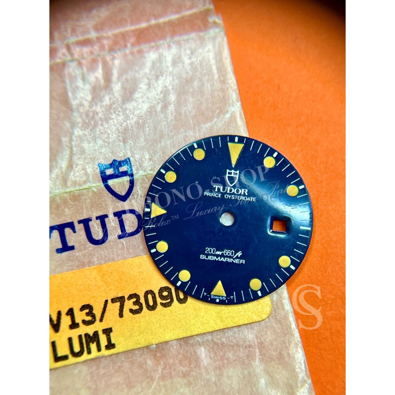 Vintage Genuine Tudor Mini-SUB Submariner 73090 / 9440 Rare blue Watch Dial part mint condition