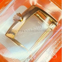 ROLEX ORIGINALE & NEUVE BOUCLE ARDILLON PLAQUE OR JAUNE EN 16/18mm pour bracelets cuir 20mm TUDOR ref B22-16-1-L1