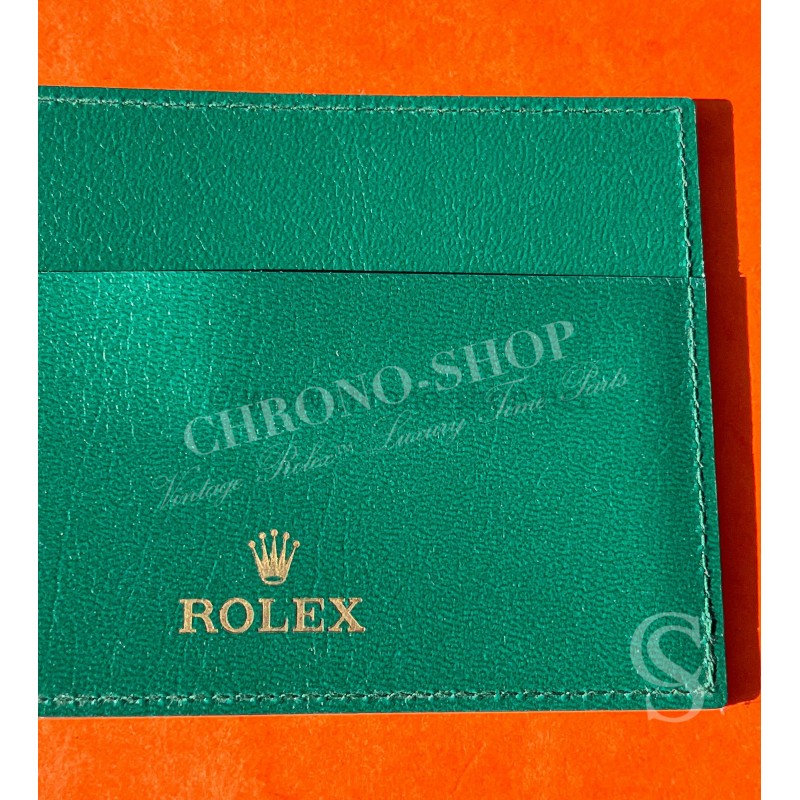 ROLEX PORTE CARTES ETUI DOCUMENTS MONTRES ROLEX CUIR CARTE DE GARANTIE CB ref 4119209.34