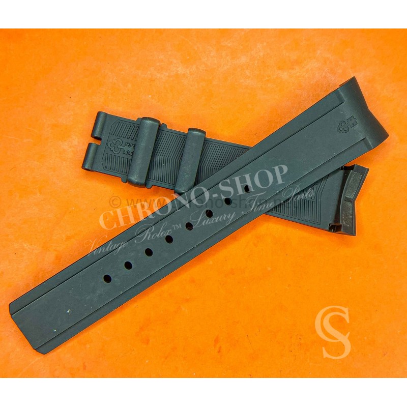 Corum Genuine Embossed Black Rubber Watch Band Strap NEW 21mm x 18mm Corum Admiral 42mm