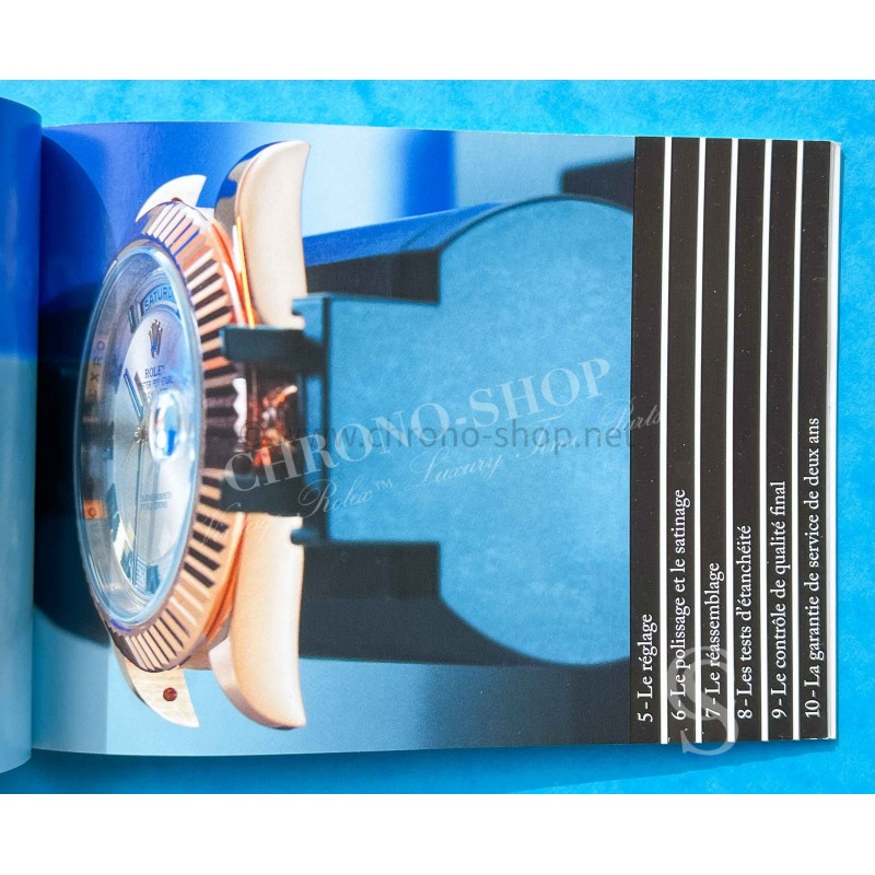 ROLEX MODERN BROCHURE SERVICE FACTORY 10 STEPS BOOKLET SUBMARINER,GMT,DAYTONA,EXPLORER,DATEJUST WATCHES