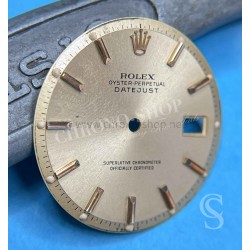 Rolex Vintage Cadran Champagne incurvé Pie Pan montres anciennes 36mm DateJust 1601,1602,1603 Cal 1570