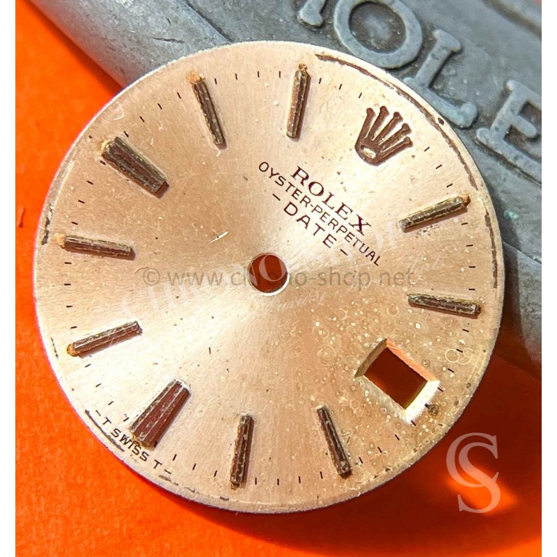 Rolex rare vintage discontinued 60's Champagne used dial part Oyster Perpetual Date ref 6516