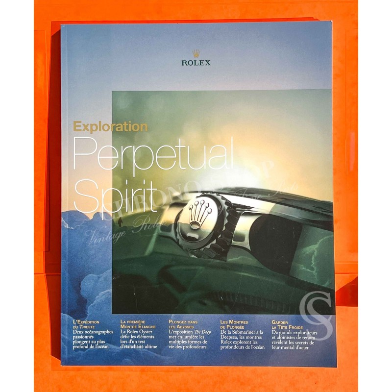 ROLEX Incredible collectible watches colorful book : Exploration Perpetual Spirit Magazine catalog,very rare
