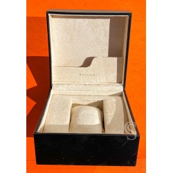 BVLGARI Watch Box Case Black leather beige suede Box Case Box Set Genuine Diagono,Scuba,Aluminium,Octo