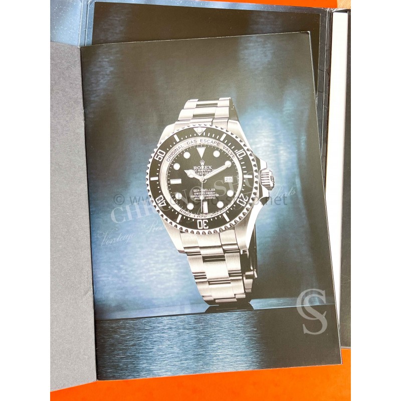 ROLEX RARE CATALOGUE 2008 PROMOTIONNEL ET PROFESSIONNEL LANCEMENT MONTRE SEA-DWELLER DEEPSEA 116660