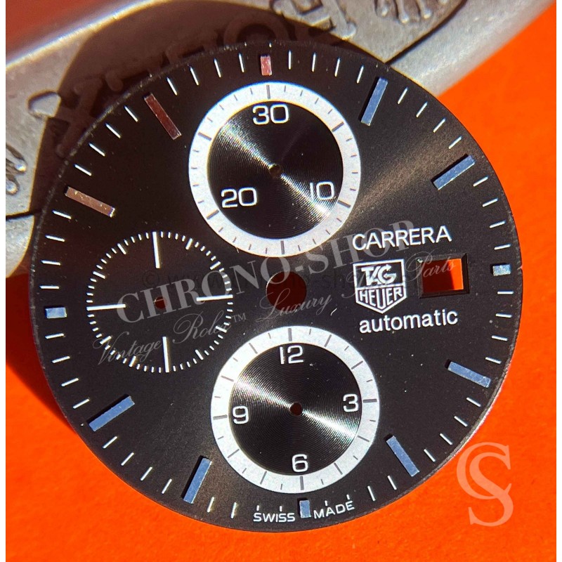 TAG HEUER Original Accessoire Cadran couleur Noir Chronograph Montres hommes TAG HEUER CARRERA Cal 16 CV2010.BA0794