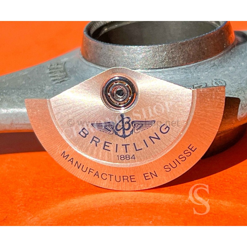 Breitling Vintage masse oscillante acier Rotor 30mm signé Breitling Manufacture en Suisse