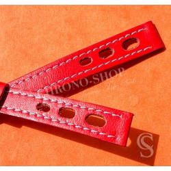 Genuine Ladies leather Racing Rally strap 10mm lugs Swiss watch strap bracelet 1970s