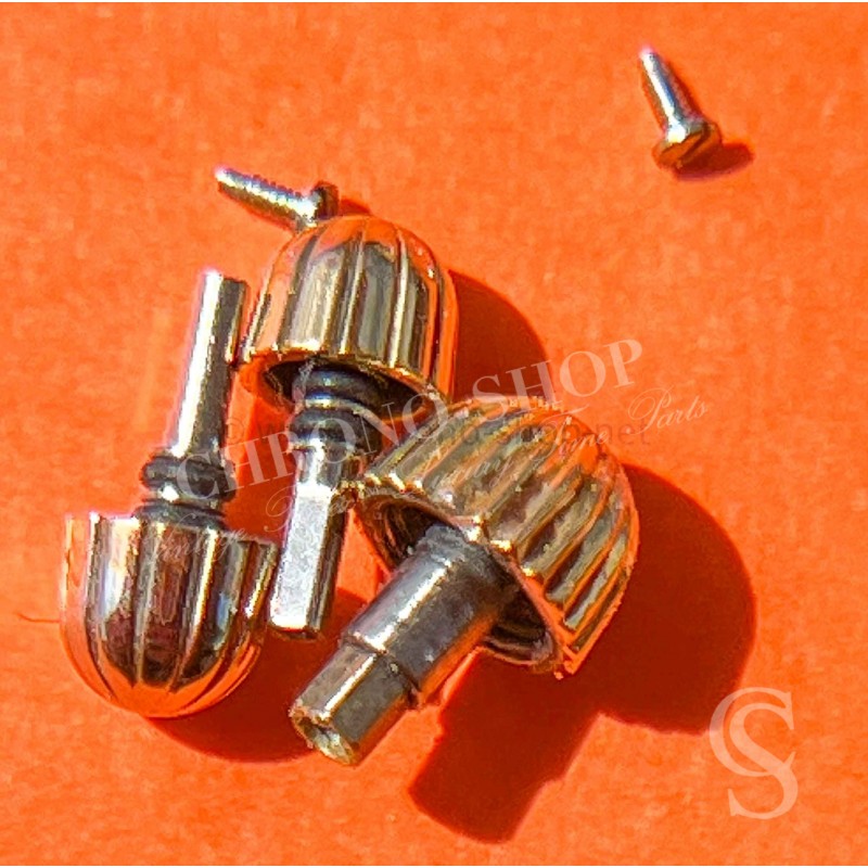 Breitling Push Button pushers winding crown gold plated CHRONOMAT 4mm screw type watches Chronomat,Headwind,Crosswind