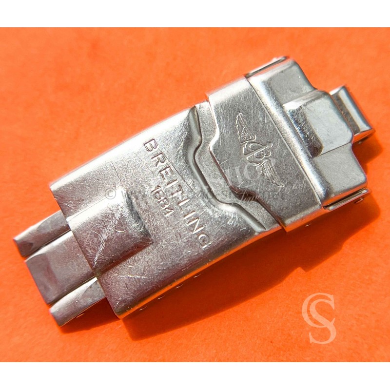 Breitling Fermoir déployant acier 18/16mm à restaurer de Bracelet Professional Swiss Made