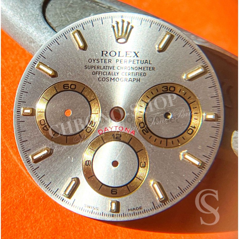 Original Rolex Gun Metal 16528, 16523, 16520 Mens Silver & gold Dial Daytona Zenith Cosmograph watch cal 4030