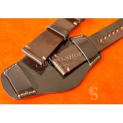 Handcrafted Genuine watches Bund Paul newman strap Horween Shell Cordovan Leather Watch Band Bracelet Chocolate color 20mm