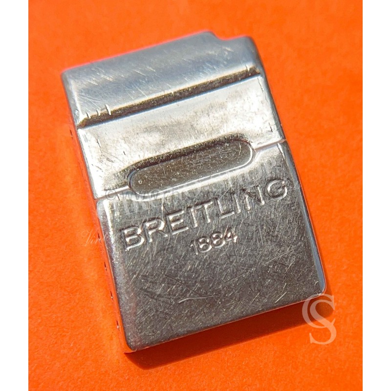 Breitling Watch Incomplet partial ssteel top cover shield folded clasp 20mm buckle part Pilot Bracelet Navitimer,Chronomat