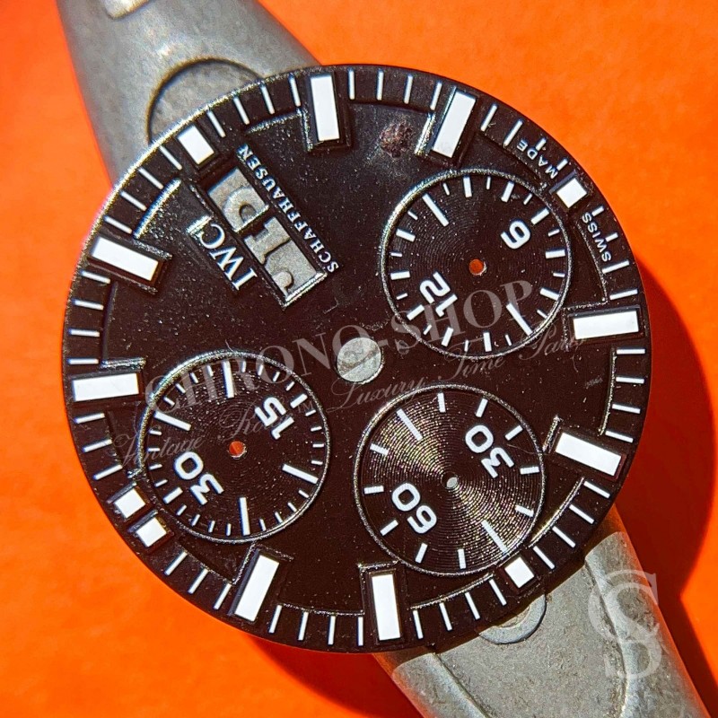 IWC Schaffhausen Authentique Cadran Noir Mat Montres Aviation Pilote GST Chronograph Day Date