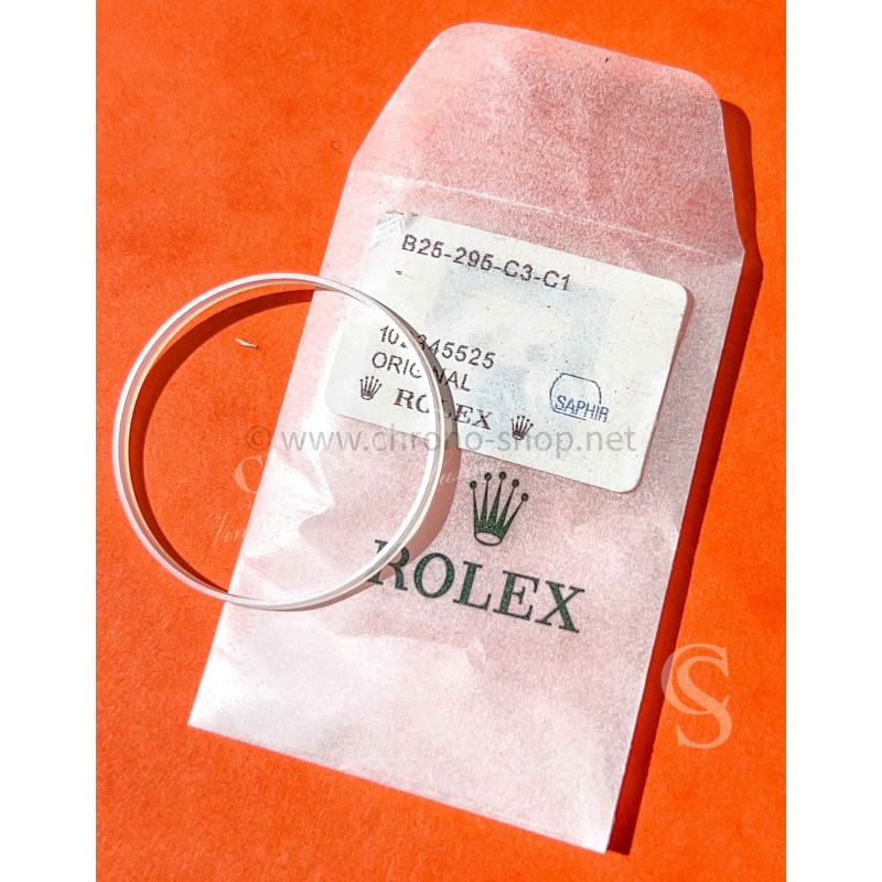 Rolex Genuine sapphire teflon glass gasket crystal B25-295-C3-C1 Submariner Date 16800,168000,16610 GMT 16710,16700,16760