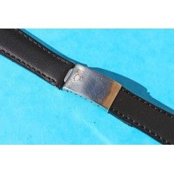 RARE ROLEX LEATHER STRAP WITH FOLDED DEPLOYANT BUCKLE ROLEX STEELINOX CODE B 20mm END PARTS