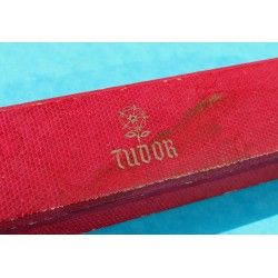 VINTAGE & RARE BOITE ÉCRIN CUIR TUDOR "BIG LOGO" ROSE DES ANNÉES 40/50