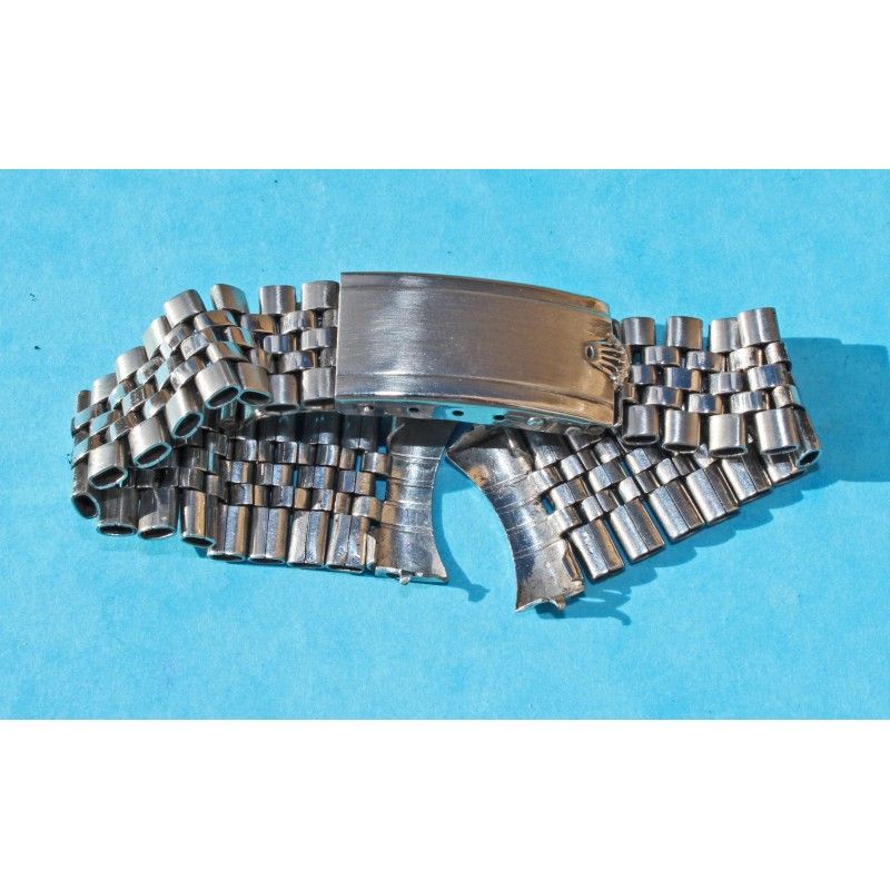 ♛♛ Rarest 50's ROLEX BIG LOGO Bracelets ssteel jubilée 19mm endlinks -First version jubilee !!! ♛♛