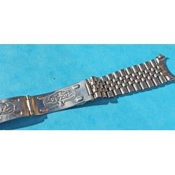 ♛♛ Rarest 50's ROLEX BIG LOGO Bracelets ssteel jubilée 19mm endlinks -First version jubilee !!! ♛♛