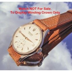 Rare 50's Gold ROLEX Dust Proof Winding Crown, NEW Old Stock