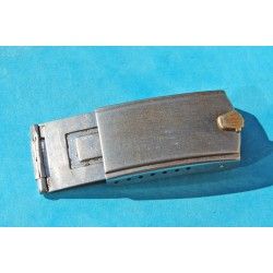 ORIGINAL MENS 70's VINTAGE USA ROLEX "BIG LOGO" FOLDED BUCKLE CLASP 14K / SS 16013 1603 1625 JUBILEE BRACELET 20mm