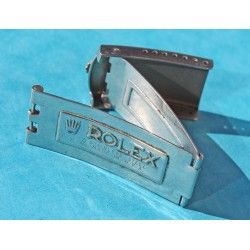 ORIGINAL MENS 70's VINTAGE USA ROLEX "BIG LOGO" FOLDED BUCKLE CLASP 14K / SS 16013 1603 1625 JUBILEE BRACELET 20mm