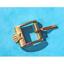 Vintage Medium 12 /10mm BIG LOGO Gold plated Rolex or Tudor Buckle  Antique Gold Filled Rolex Watch Buckle 