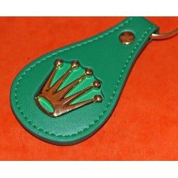 Accessories / Rolex Promotional Green Leather Key Ring Holder Goodies accessories collectibles