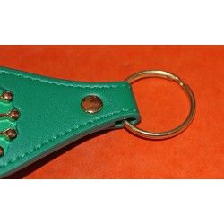 Accessories / Rolex Promotional Green Leather Key Ring Holder Goodies accessories collectibles