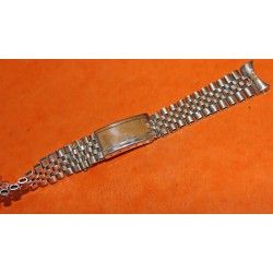 ▄▀▄ ▀Rarest 50's ROLEX BIG LOGO Bracelets ssteel jubilée 19mm endlinks -First version antique jubilee men's watches ▀▄▀▄