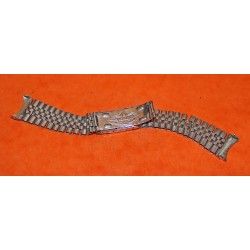 ▄▀▄ ▀Rarest 50's ROLEX BIG LOGO Bracelets ssteel jubilée 19mm endlinks -First version antique jubilee men's watches ▀▄▀▄