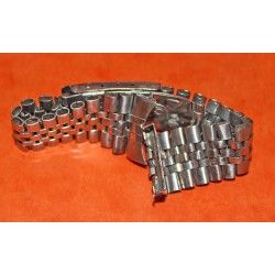 ▄▀▄ ▀Rarest 50's ROLEX BIG LOGO Bracelets ssteel jubilée 19mm endlinks -First version antique jubilee men's watches ▀▄▀▄