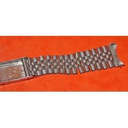 ▄▀▄ ▀ VINTAGE & RARE 50's ROLEX BRACELET ACIER JUBILEE FERMOIR DEPLOYANT BIG LOGO -19mm ▀▄▀▄