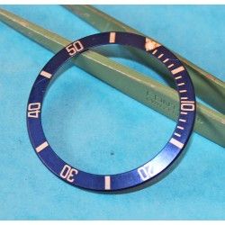 Stunning 90's Dark Blue color Rolex Submariner Tutone 16803, 16613, 16808, 16618, Gold Watch Bezel Insert Part