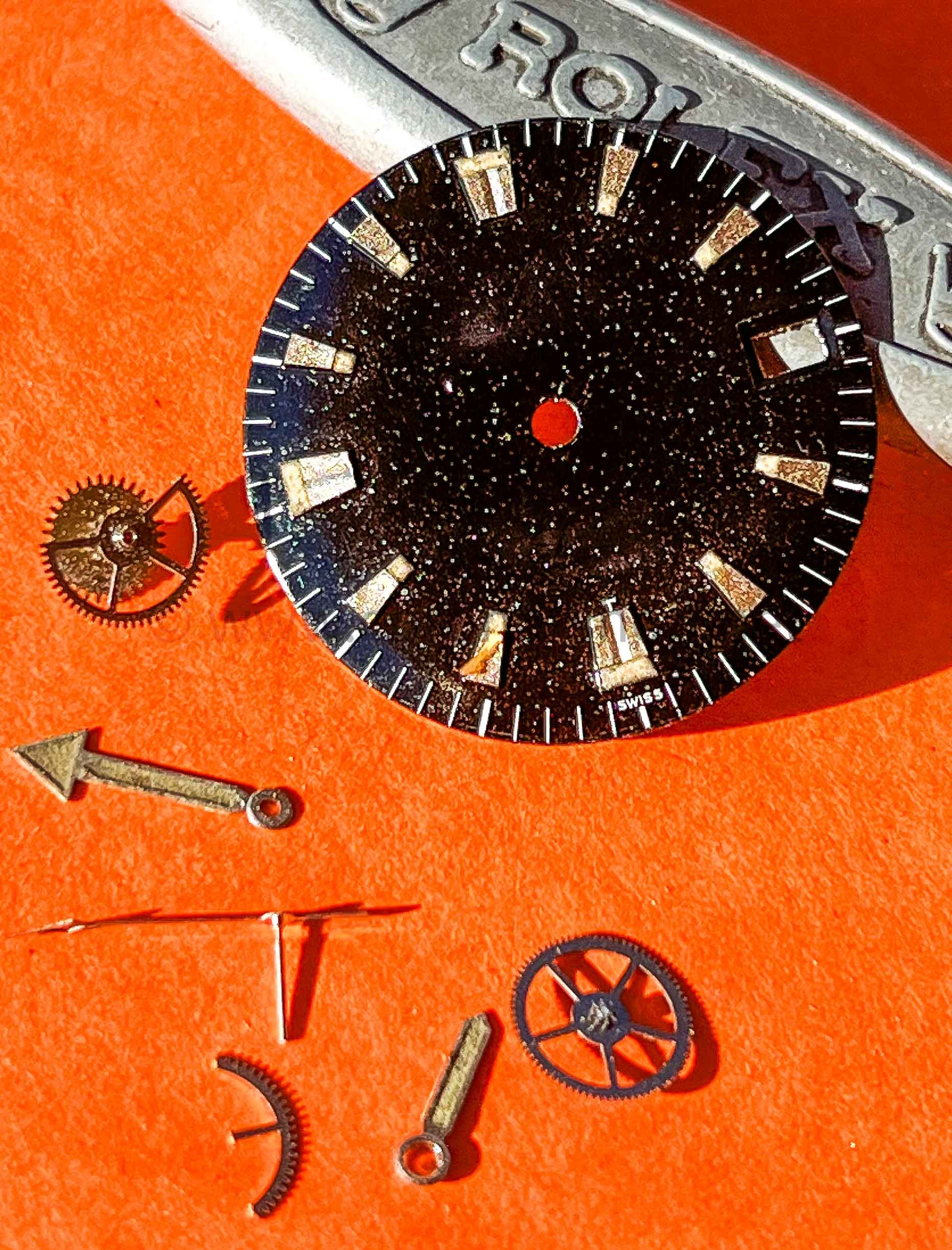 ANCIEN Cadran MONTRE MECANIQUE SWISS ? ? Old WATCH COLLECTIO Les Plans 30340