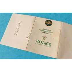 1978 GENUINE VINTAGE PAPER CERTIFICAT PUNCHED ROLEX OYSTER PERPETUAL DATEJUST 16014