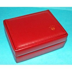 Old 80's Rolex Collectible Red Leather Watch Box Storage 14.00.01 Submariner 5513 1680, 1655, 16550, 16750 GMT, 1016, Datejust