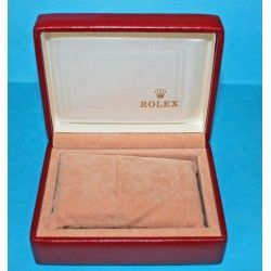 Old 80's Rolex Collectible Red Leather Watch Box Storage 14.00.01 Submariner 5513 1680, 1655, 16550, 16750 GMT, 1016, Datejust