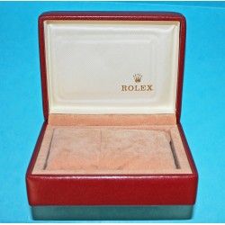 Old 80's Rolex Collectible Red Leather Watch Box Storage 14.00.01 Submariner 5513 1680, 1655, 16550, 16750 GMT, 1016, Datejust