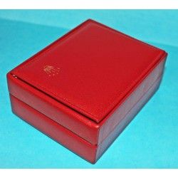 Old 80's Rolex Collectible Red Leather Watch Box Storage 14.00.01 Submariner 5513 1680, 1655, 16550, 16750 GMT, 1016, Datejust